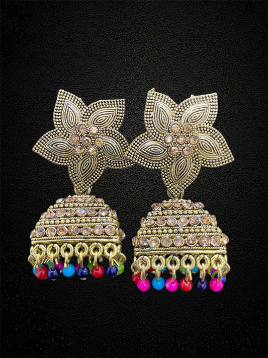 Colorful Jhumka Earrings